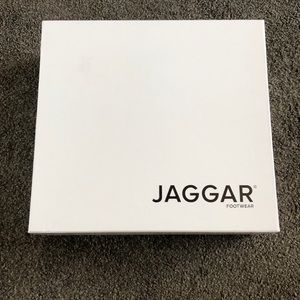 Jaggar black velvet thigh high heels!!!